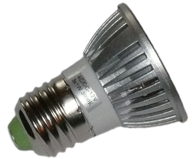 12 Volt DC LED Lampe 3x1 Watt E27 